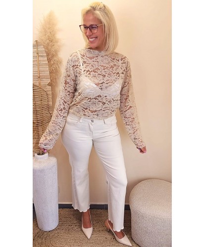 Top Dentelle Beige - Mila