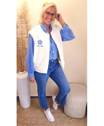 Gilet “Bloom Blue Douceur” - Alicia