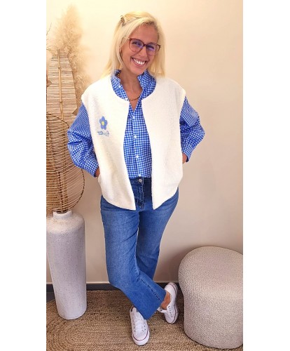 Gilet “Bloom Blue Douceur” - Alicia