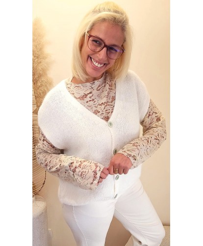 Gilet “Soft Milk” - Andrea