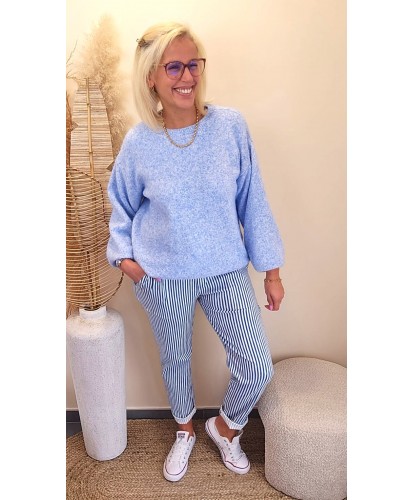 Pantalon Bleu “Marin” - Lea