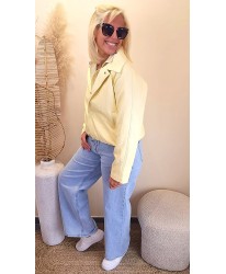 Veste Jaune Pastel “Lumière de Printemps” – Ambre