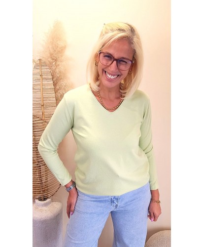 Pull Doux “Green” - Jeanne