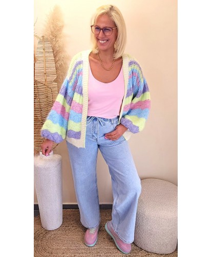 Gilet Rainbow Fluffy - Marie