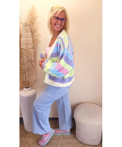 Gilet Rainbow Fluffy - Marie