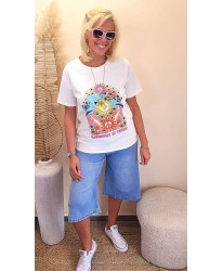 Bermuda Denim Flow - Zoe