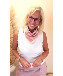 Foulard Viscose Rose Élégance