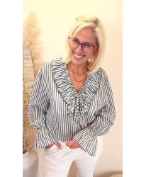 Blouse Volant Kaki - Julia