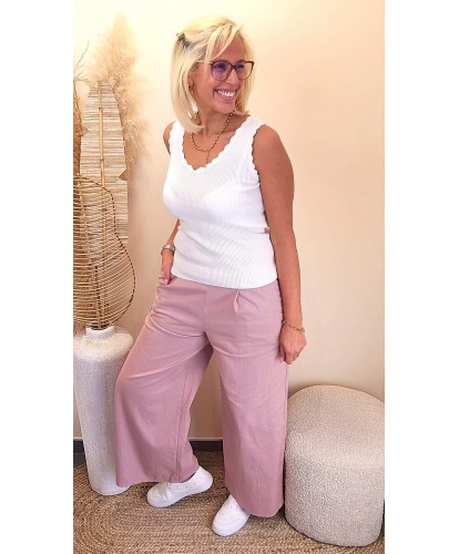 Pantalon Palazzo Rosé - Sofia