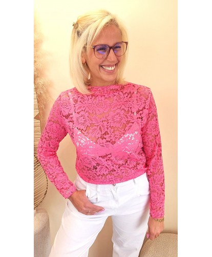 Top Dentelle Bonbon - Mila