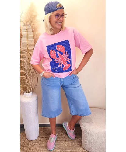 T-Shirt Pink Lobster - Eloise