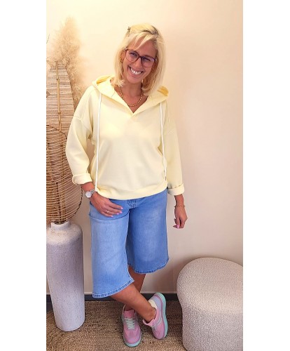 Sweat Viscose Jaune Pastel - Lana
