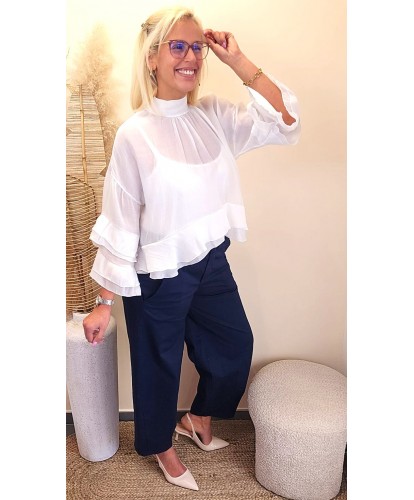 Blouse Élégance Voilée - Ines