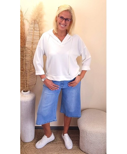 Sweat Viscose Nuage Blanc -...