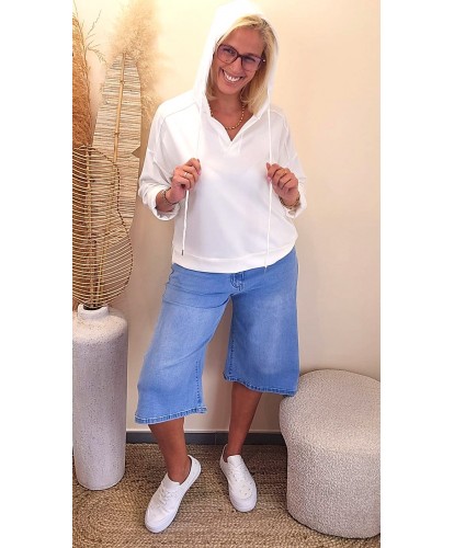 Sweat Viscose Nuage Blanc - Lana