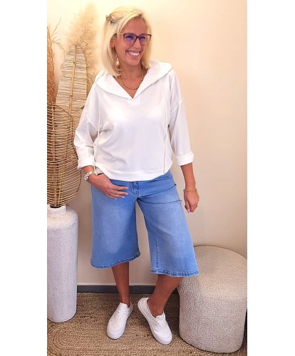 Sweat Viscose Nuage Blanc - Lana