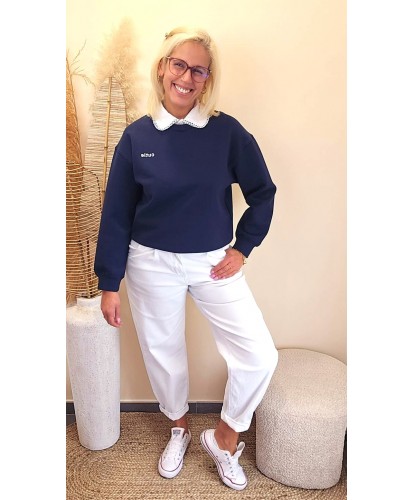 Jeans Ballon Blanc - Anouk