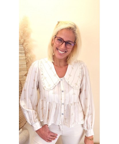 Chemise “Élégance Bohème” - Manon