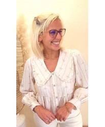 Chemise “Élégance Bohème” - Manon