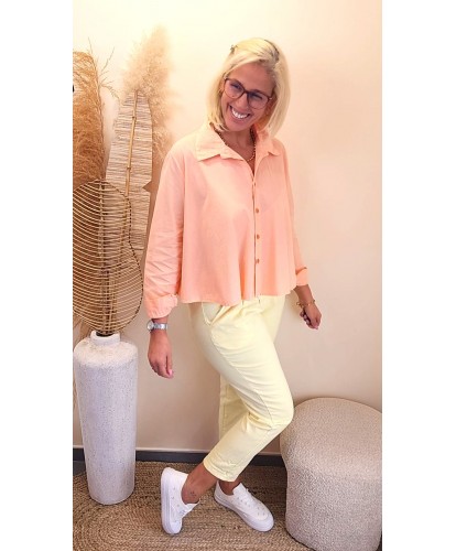 Chemise Oversize “Corail” – Sasha