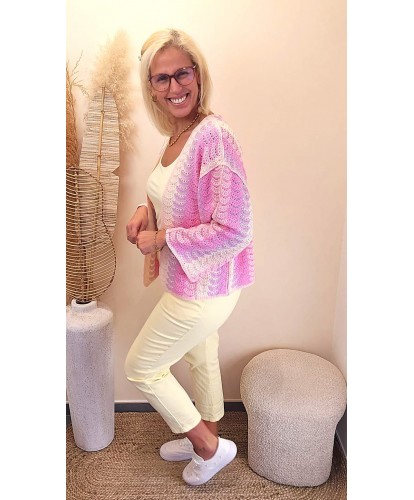 Gilet Crochet Pinky - Olivia