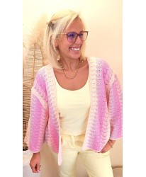 Gilet Crochet Pinky - Olivia