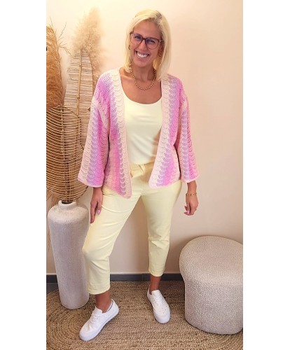 Gilet Crochet Pinky - Olivia