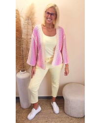 Gilet Crochet Pinky - Olivia