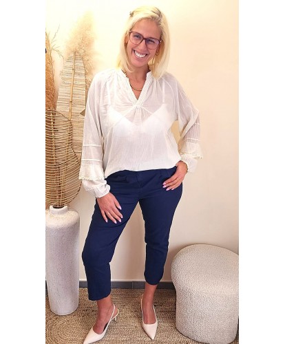 Pantalon Chino Bleu Marine - Alix