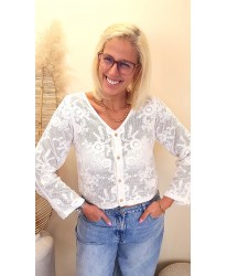 Gilet Dentelle Bohème Chic - Lily