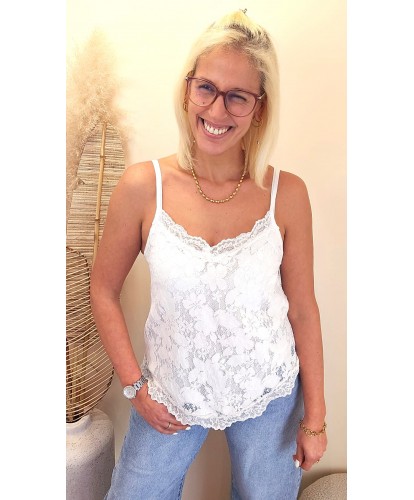 Top Dentelle Féminité -...