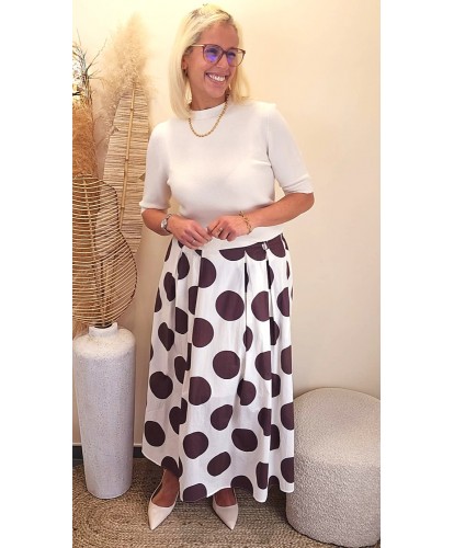 Jupe Longue Pois Élégance - Lise