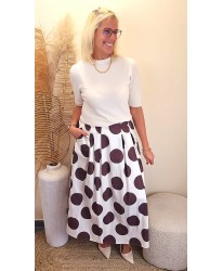 Jupe Longue Pois Élégance - Lise