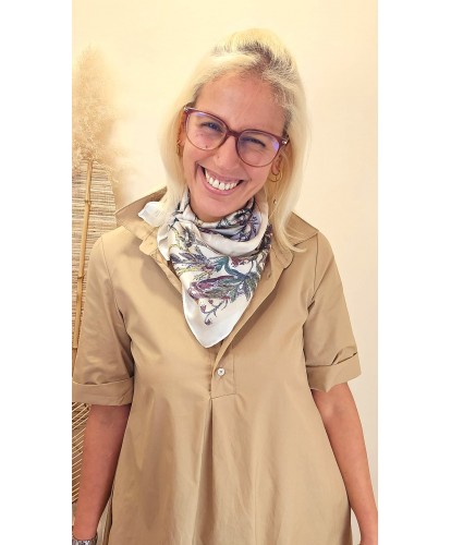 Foulard Soie Jardin Secret