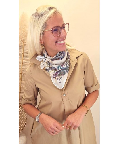 Foulard Soie Jardin Secret