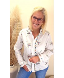 Chemise Brodée Fleurie - Lilou