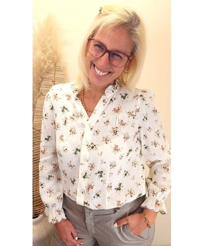 Blouse Fleurie Romantique - Maia