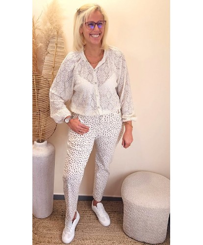 Pantalon Imprimé Pois - Eve