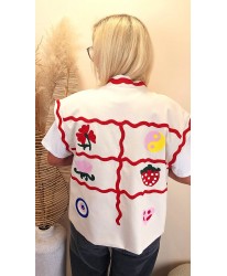 Gilet Bohème Estival Brodé - Lilia