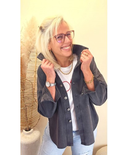 Veste Denim "Lips" - Manel