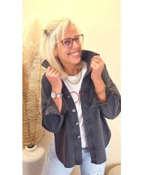 Veste Denim "Lips" - Manel