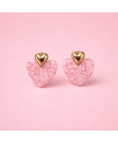 Boucles d’Oreilles Acier “Sweet Love”