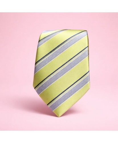 Cravate “Vert Doux Rayé”