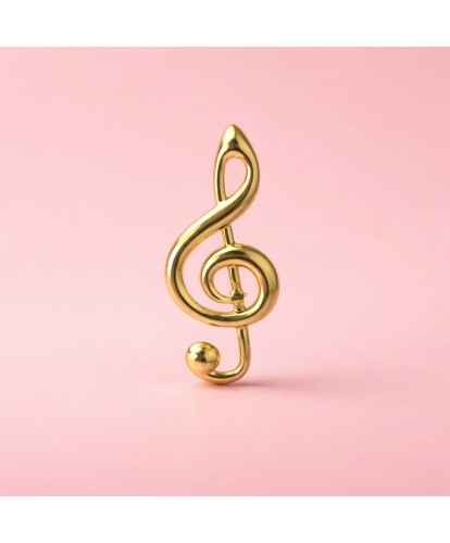 Broche Acier “Note Élégante”