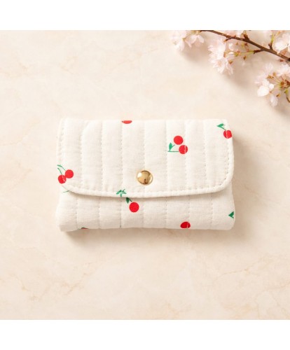 Porte-Monnaie Matelassé “Cherry” – Motif Cerises
