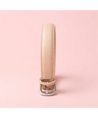 Ceinture Cuir “Beige” – Ajustable