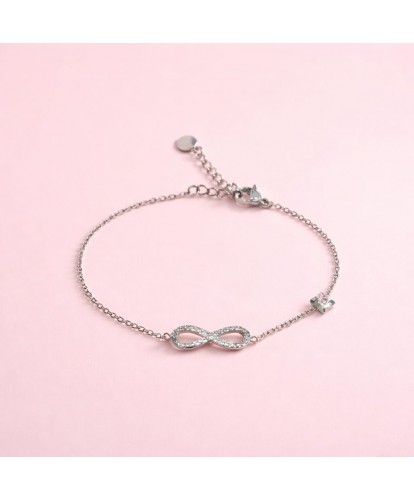 Bracelet Acier "Infini Argenté"