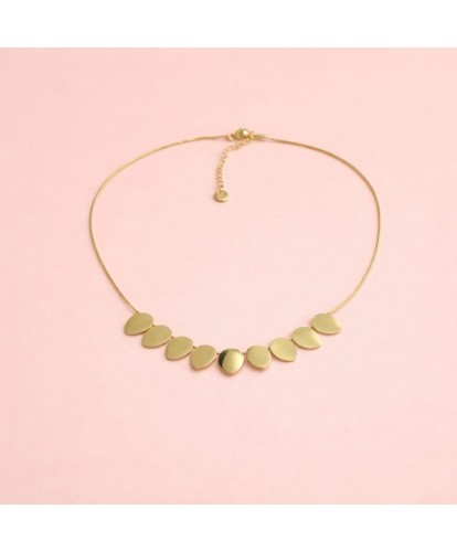 Collier Acier Pastilles Minimalistes