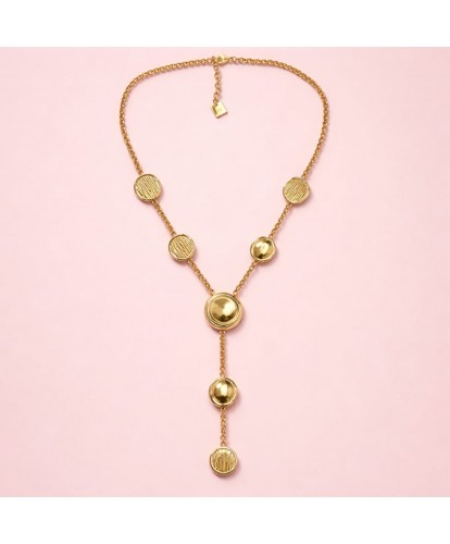 Collier Acier Médaillons...