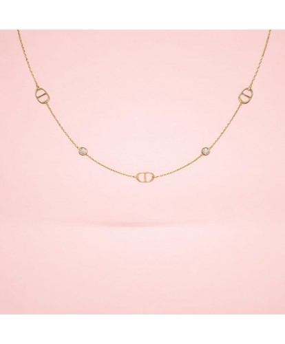 Collier Acier Maillons &...